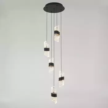 Каскадная люстра DeLight Collection MD23001022-5A matt black