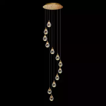 Каскадная люстра Delight Collection Stilla MD24001004-12A gold/clear