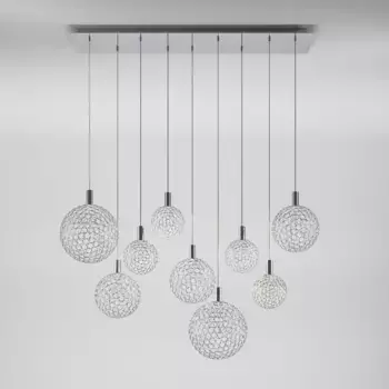 Каскадная люстра Eurosvet Gemini 90353/9 хром a069039