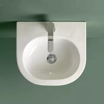 Kerasan Flo Раковина 40*37см с 1 отв. под смеситель, цвет белый (снято с пр-ва запрашивать наличие на фабрике)