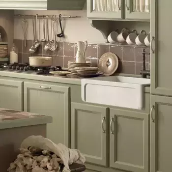 KERASAN Hannah YORKSHIRE Раковина керамическая кухонная 686x470x254 мм,без отв под смеситель, без сифона, толщина 30 мм, цвет белый