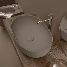 Раковина накладная Kerasan Nolita 60 коричневый матовый (534381)