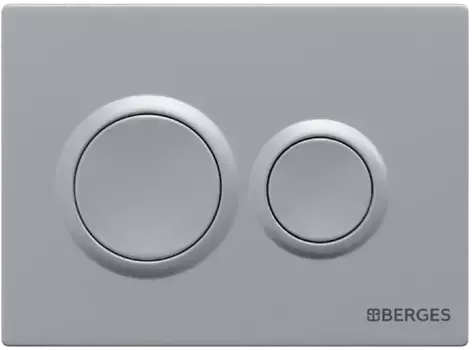 Клавиша смыва Berges Novum O2 хром матовый
