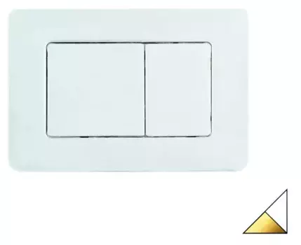 Клавиша смыва Boheme белый матовый, золото