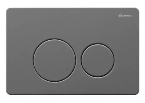 Клавиша смыва Caprigo Dew Steel темный хром, gun metal