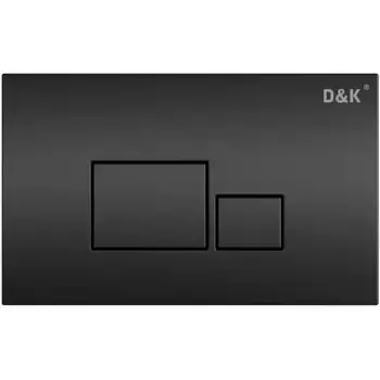 Клавиша смыва D&K Quadro черный матовый