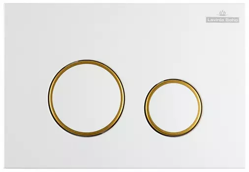 Клавиша смыва Lavinia Boho RelFix белый-золото