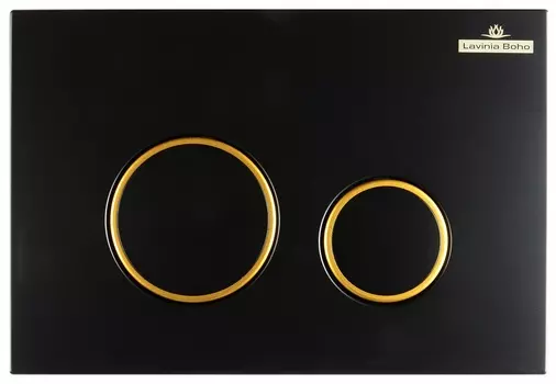 Клавиша смыва Lavinia Boho RelFix черный матовый-золото