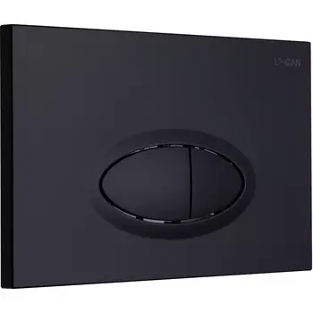 Клавиша смыва Logan Oval черная матовая