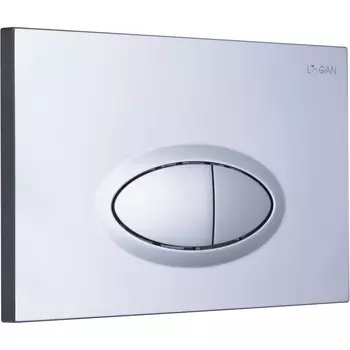 Клавиша смыва Logan Oval хром матовый