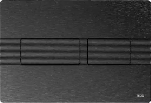 Клавиша смыва TECE Solid матовый графит с линейным рельефом клавиш