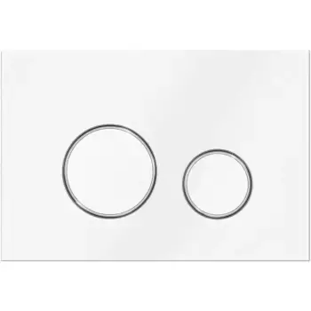 Клавиша смыва Veconi Round белый глянец