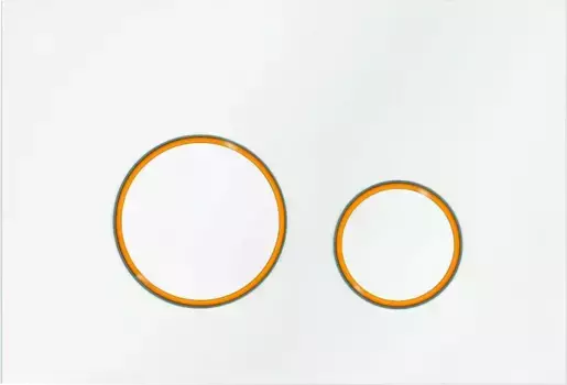 Клавиша смыва Veconi Round Design белый матовый - золото