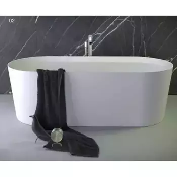 KNIEF Pearl Ванна отдельностоящая овальная 172x81x50см со сливом, цвет белый матовый (СПЕЦЦЕНА со СКЛАДА!)