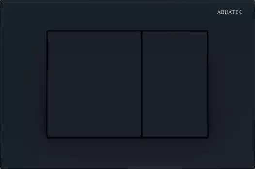 Кнопка смыва AQUATEK KDI-0000012 черная матовая