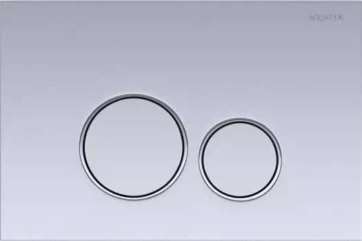 Кнопка смыва AQUATEK KDI-0000019 матовая, хром