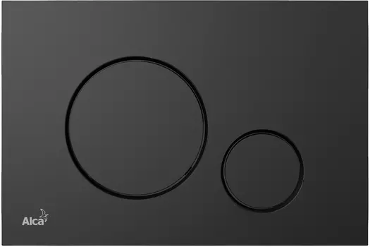 Кнопка смыва AlcaPlast THIN M678 черный матовый