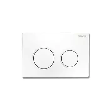 Кнопка смыва AQUATEK Small TDI-0000001 белая, хром