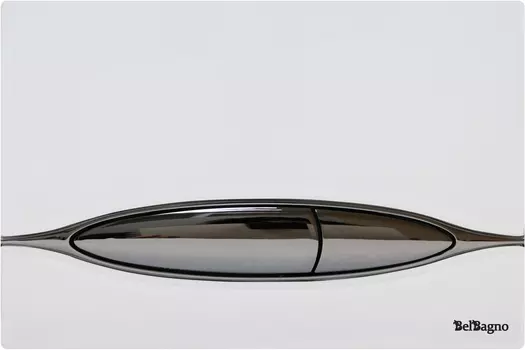 Кнопка смыва BelBagno Artcraft BB-P46003 хром/белое стекло