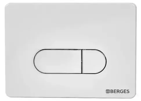 Кнопка смыва Berges Novum белая матовая