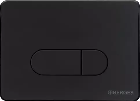 Кнопка смыва Berges Wasserhaus Novum D5 чёрный, матовый
