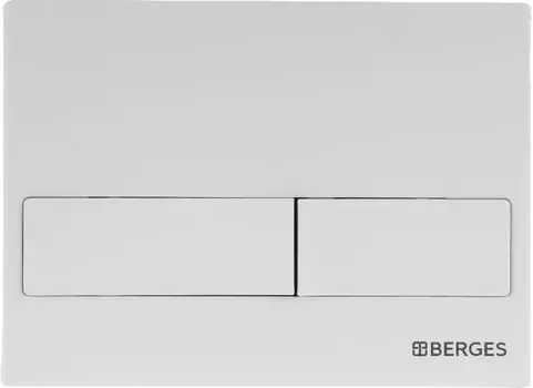 Кнопка смыва Berges Wasserhaus Novum L4 белый, матовый