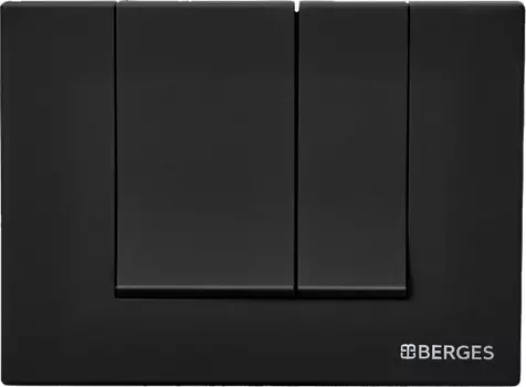 Кнопка смыва Berges Wasserhaus Novum S5 чёрный, матовый