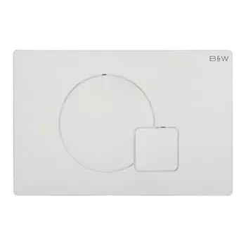 Кнопка смыва Black&White Universell белая глянцевая