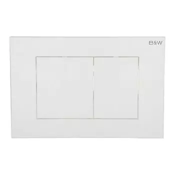 Кнопка смыва Black&White Universell белая глянцевая