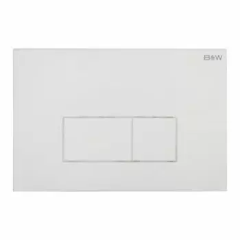 Кнопка смыва Black&White Universell белая глянцевая