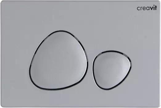 Кнопка смыва Creavit Spa, серый матовый
