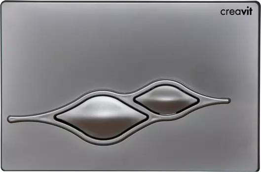 Кнопка смыва Creavit Ufo, хром матовый