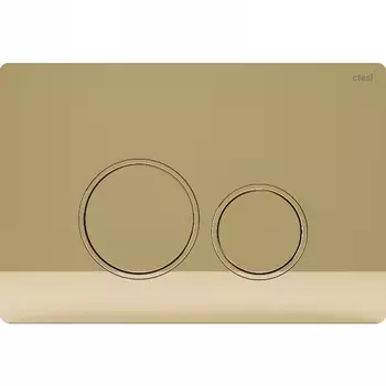 Кнопка смыва Ctesi Round BK0202128 золото