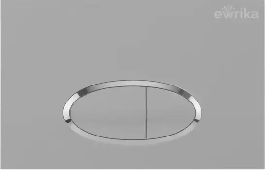 Кнопка смыва EWRIKA 0051 хром