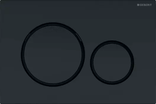 Кнопка смыва Geberit Sigma 20 черная, матовый лак