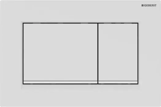Кнопка смыва Geberit Sigma 30 белая, матовый лак