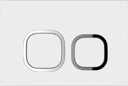 Кнопка смыва Grossman Cosmo белая глянцевая