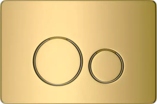 Кнопка смыва Grossman Style золото глянцевая