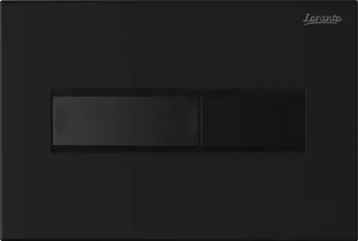 Кнопка смыва Loranto Line черная матовая