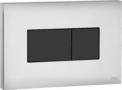 Кнопка смыва Oli Karisma хром, черный (641019)
