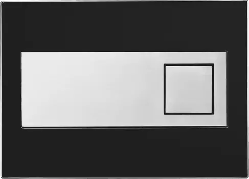 Клавиша смыва Pestan Fluenta Diamond черный матовый, хром матовый