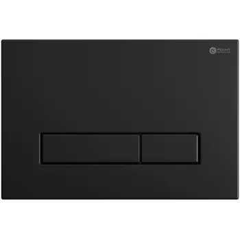 Кнопка смыва Point Меркурий черная матовая