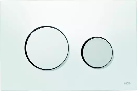 Кнопка смыва TECE Loop 9240627 белая, кнопка хром