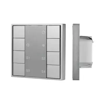 Кнопочная панель Arlight DALI-201-23-1G-4SC-DIM-DT6-IN Silver (BUS, Frame) 048187