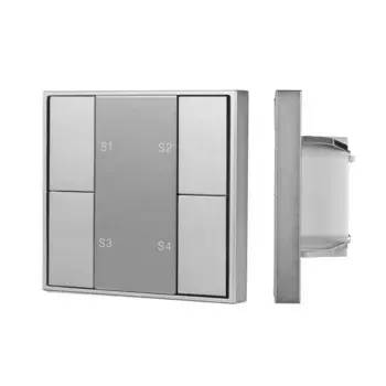Кнопочная панель Arlight DALI-201-23-1G-4SC-IN Silver (BUS, Frame) 048184