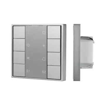 Кнопочная панель Arlight DALI-201-23-1G-2SC-RGBW-DT8-IN Silver (BUS, Frame) 048220