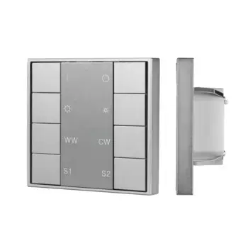 Кнопочная панель Arlight DALI-201-23-1G-2SC-MIX-DT8-IN Silver (BUS, Frame) 048217