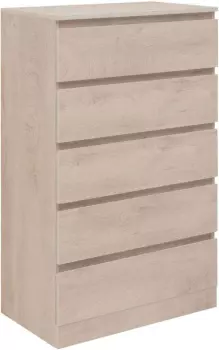 Комод Сканди 700х400х1137 5 ящ. цв. дуб эдгрейн (302551)