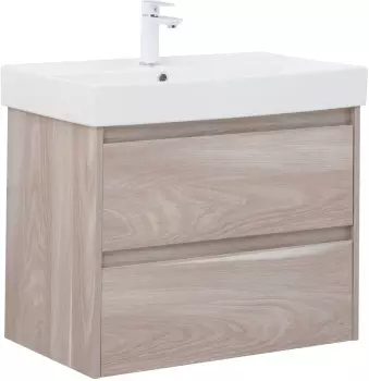 Компл.2 - Тумба Nova Lite 75 2 ящ. цв. орех светлый (287885)