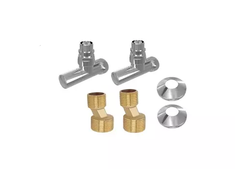 Монтажный набор AQUATEK круглый вентиль, хром